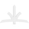 Ekena Millwork Davenport Architectural Grade PVC Gable Bracket, 72"W x 45"H x 2"D x 6"F, 15/12 Pitch GBP072X45X0206DAV00 - alternate 2